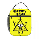 Axyaa Bill Cipher Insulated Lunch Bag - Cartoon Pyramid Thermal Cooler