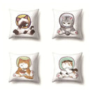Cute Cat Cushion Cover by Axyaa: Cartoon Pets Pillow Case for Home Sofa Decor
