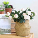 Axyaa Vegetable Hanging Basket Pot Bag, Nursery Laundry Storage Holder, Home Decor