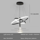 Axyaa Moderne Ronde Led Kroonluchters Voor Woonkamer Eetkamer Glans Hanglampen