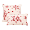 Axyaa Nordic Snowflake Jacquard Throw Pillowcase for Living Room Sofa Decor