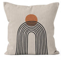 Geometric Sun & Moon Pattern Pillow Covers by Axyaa - Sofa, Bedroom, Car Decor