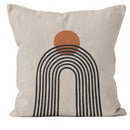 Geometric Sun & Moon Pattern Pillow Covers by Axyaa - Sofa, Bedroom, Car Decor