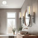 Luxury Nordic Glass LED Wall Sconce by Axyaa - Elegant Hotel Bedroom Vanity Light