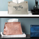 Axyaa Leather Tissue Box: Elegant Storage Solution for Home, Car, Kitchen, and Living Room
