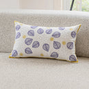 Axyaa Dandelion Leaves Embroidered Cushion Cover, Country Style, 45x45cm