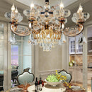 Axyaa Jade Crystal Chandelier for European Style Living Room, Bedroom, and Dining Room