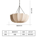 Axyaa Modern Fabric Chandelier for Living Room Bedroom Dining Farmhouse