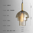 Axya Glass Pendant Lights: Modern Industrial Vintage Hanging Light Fixtures