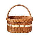Axyaa Willow Rattan Flower Basket: Handmade, Sturdy, Wedding & Home Decor
