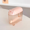 Axyaa Kawaii Cat Cable Organizer Frosted Mini Desk Storage Box With Lids