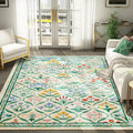 Floral Print Vintage Art Bedroom Carpets by Axyaa