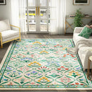 Floral Print Vintage Art Bedroom Carpets by Axyaa