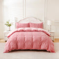 Axyaa Tufted Geometric Duvet Cover Set with Pillowcases - Lightweight Boho Bedding
