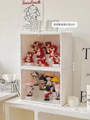 Axyaa Acrylic Display Cabinet for Popmart Blind Boxes - Large Capacity Dustproof Showcase