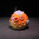 Axyaa Pufferfish Tiki Cup: Fun 600ml Cocktail Glass for Hawaiian Parties