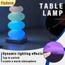 Axyaa LED Color Changing Table Lamp Touch Switch RGB Adjustable for Atmosphere