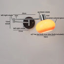 Axyaa Swing Arm LED Wall Lamp with Switch for Bedside Reading & Interior Lighting