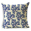 Axyaa Blue & White Porcelain Pattern Pillowcase - Sofa Decor 40cm/45cm/50cm