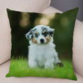 Axyaa Australian Shepherd Pillow Cover - Cute Dog Animal Cushion