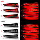 Axyaa Rear Bumper Reflector Lights with Dynamic Turn Signal for Lexus RX350 RX450h