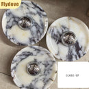 Axyaa Marble Chrome Wall Lamp - Luxury LED Lighting Fixture