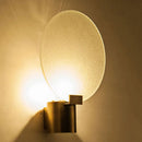 Axyaa Copper Round Wall Lamp Glass Light for Living Room Bedroom Corridor LED Lighting