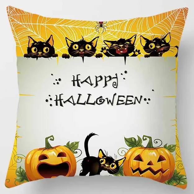 Cartoon Cat Pillowcase for Home Décor by Axyaa