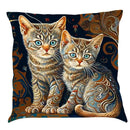 Axyaa Nordic Peacock Oil Painting Cushion Cover for Stylish Home Decor