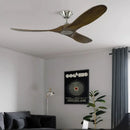 Axyaa Retro Solid Wood Ceiling Fan with Variable Frequency for Dining & Living Room