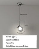 Axyaa Modern Black LED Pendant Chandelier for Bedroom and Living Room