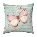 Axyaa Butterfly Print Cushion Cover 45x45cm - Farmhouse Stylish Home Decor Pillow Cover