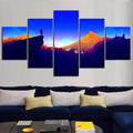 Axyaa Firewatch Scene Wall Art Canvas Set for Home Decor
