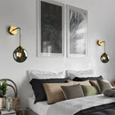 Nordic Glass Wall Lamps LED Luxury Round Vintage Ball Bathroom Mirror Beside Lamps