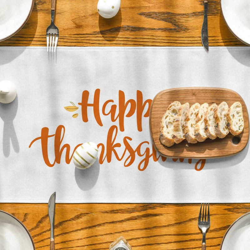 Axyaa Thanksgiving Table Runner: Washable Dining Cloth for Indoor Outdoor Home Décor