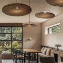 Axyaa Bamboo Handmade Pendant Light - Retro Wabi Sabi Style for Restaurant, Hotel, Tea Room