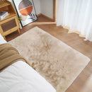 Axyaa Ultra Soft Faux Rabbit Fur Rug - Gray Fluffy Living Room Bedroom Carpet