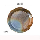 Axyaa Ceramic Shallow Plate Set for Stylish Dining Experience