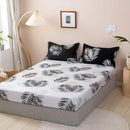 Axyaa Fitted Sheet with Elastic Band for Single/Double/Queen/King Size Mattress