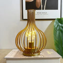 Axyaa Iron Glass Red Bottle LED Night Lamp for Bedroom Decor