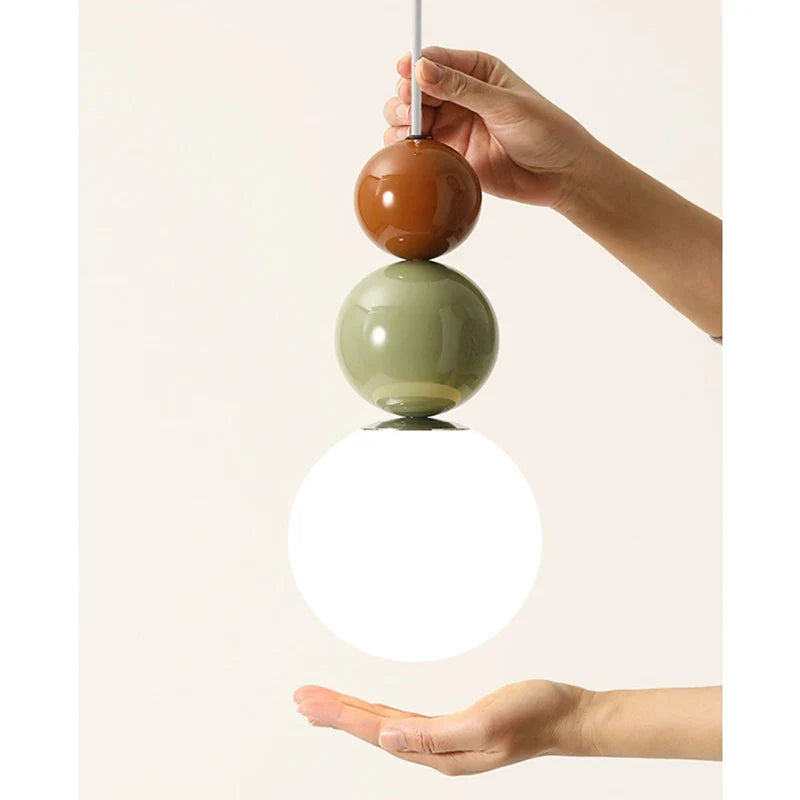 Axyaa Nordic Cream Style Bedside Pendant Light