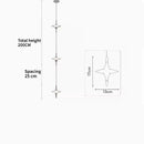 Axyaa Crystal Chandelier: Modern Loft Villa Staircase Dining Room Lighting