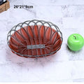 Axyaa Handwoven Plastic Imitation Vine Fruit Platter in 8 Sizes