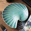 Axyaa Shell Plate - Ceramic Conch Plate for Restaurants and B&B
