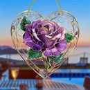 Axyaa Flower Pattern Acrylic Hanging Ornaments for Valentine's Day & Wedding Decor