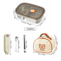 Axyaa Stainless Steel Lunch Box with Lid - Portable & Microwave Safe