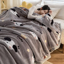 Axyaa Double Thickened Raschel Blanket for Winter Warmth