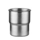 Axyaa Stainless Steel Crimped Mug: Portable Frosted Water Cup