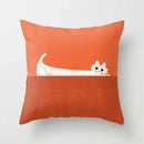 Axyaa Cartoon Animal Pillowcase: Office Car Seat Decor, Sofa Bedroom Cute Pillowcase