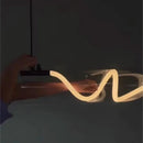 Axyaa Nordic Pendant Lamp: Long Tube LED Lighting Fixture for Restaurant, Office & Villa